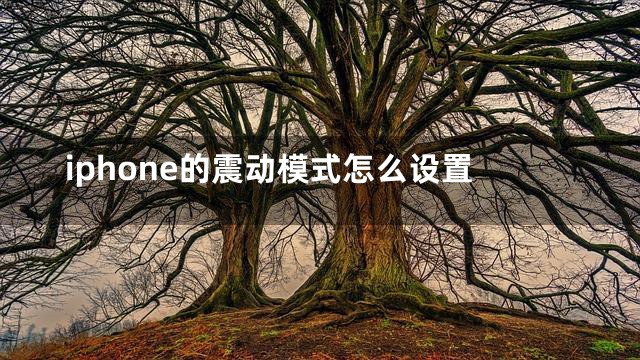 iphone的震动模式怎么设置
