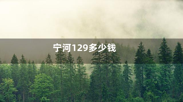 宁河129多少钱