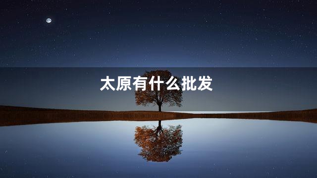 太原有什么批发