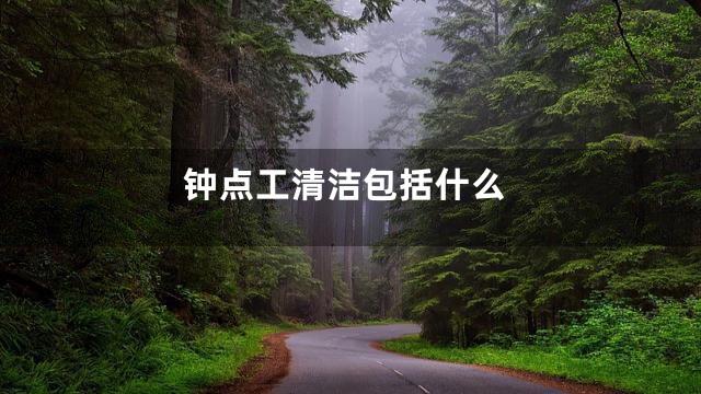 钟点工清洁包括什么