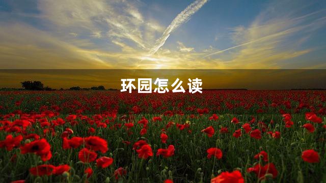 环园怎么读