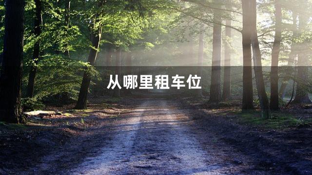 从哪里租车位