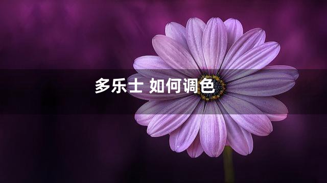 多乐士 如何调色