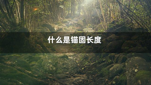 什么是锚固长度