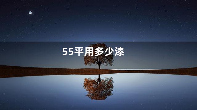 55平用多少漆