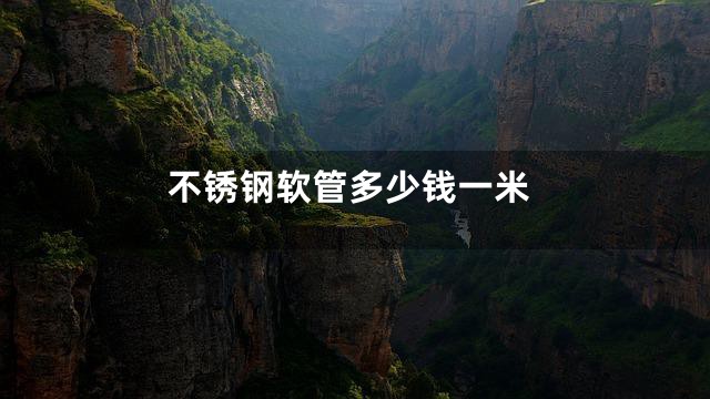 不锈钢软管多少钱一米