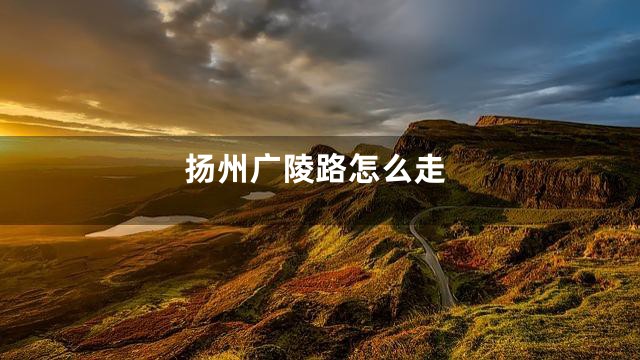 扬州广陵路怎么走