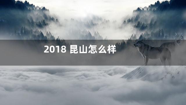 2018 昆山怎么样