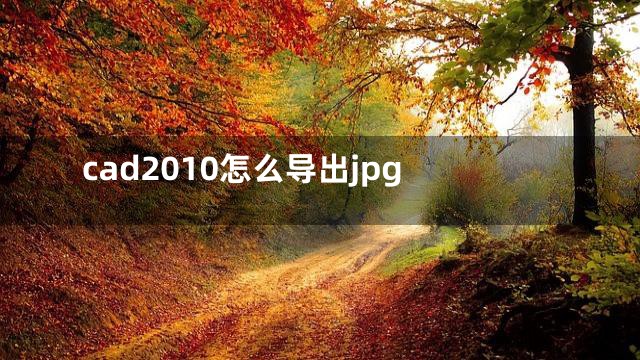 cad2010怎么导出jpg
