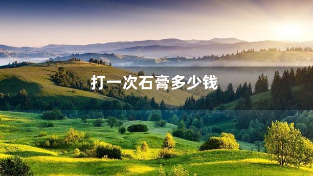 打一次石膏多少钱