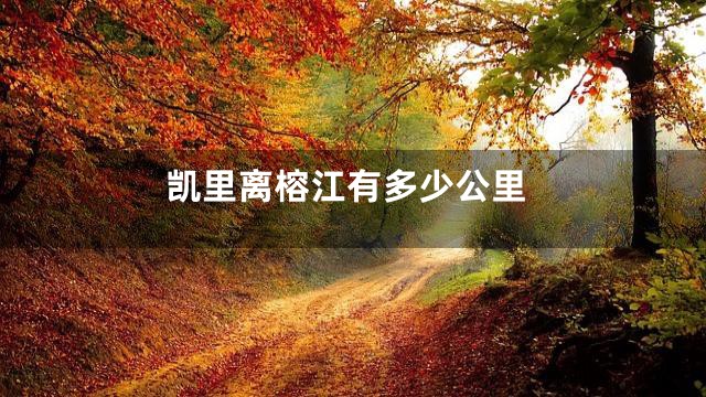 凯里离榕江有多少公里
