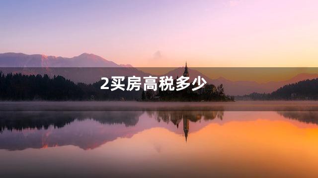 2买房高税多少