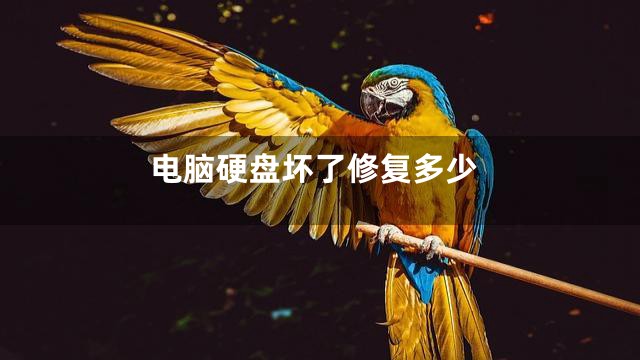 电脑硬盘坏了修复多少
