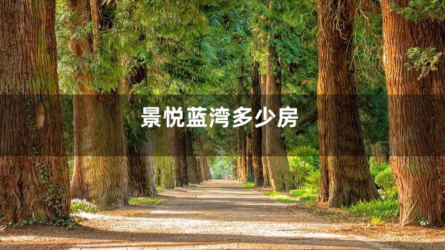 景悦蓝湾多少房