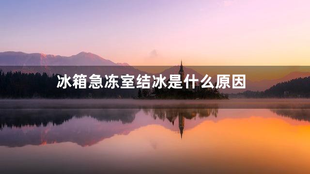 冰箱急冻室结冰是什么原因