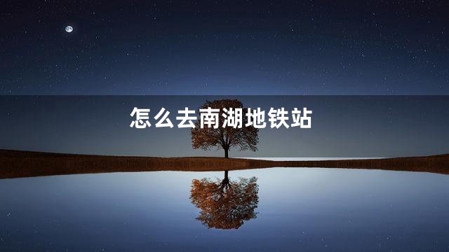 怎么去南湖地铁站