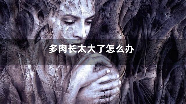 多肉长太大了怎么办