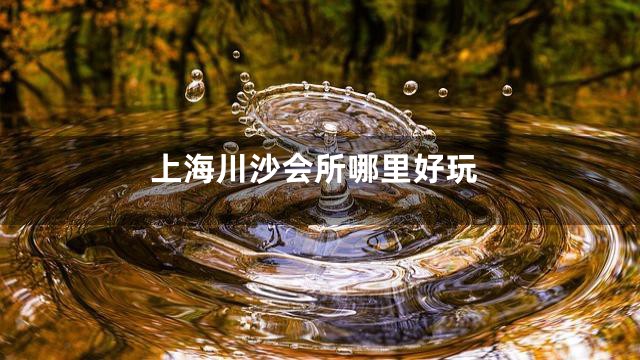 上海川沙会所哪里好玩