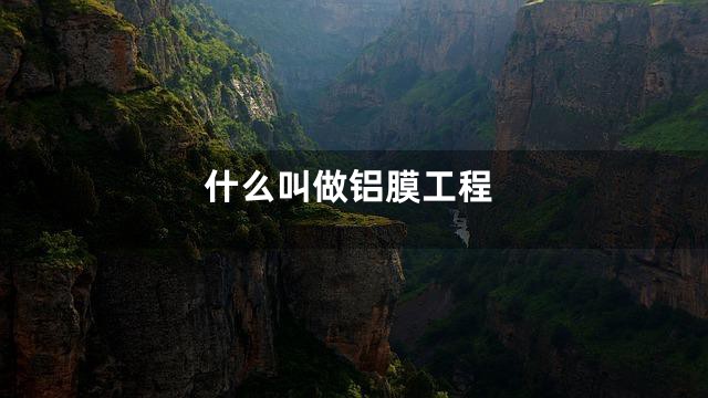 什么叫做铝膜工程