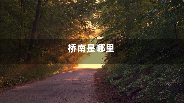 桥南是哪里