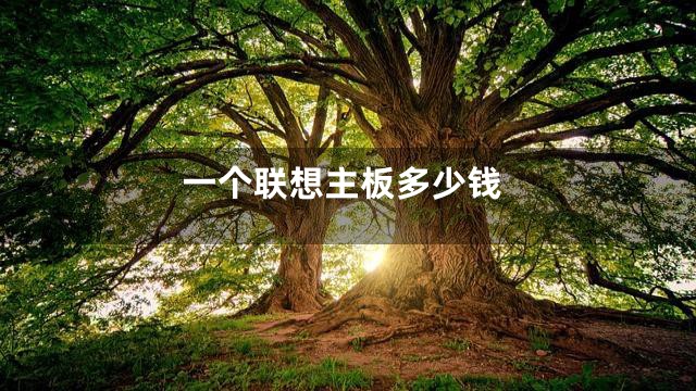 一个联想主板多少钱