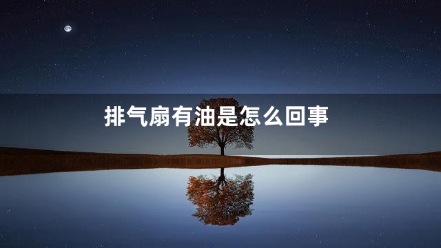 排气扇有油是怎么回事