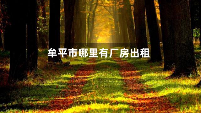 牟平市哪里有厂房出租