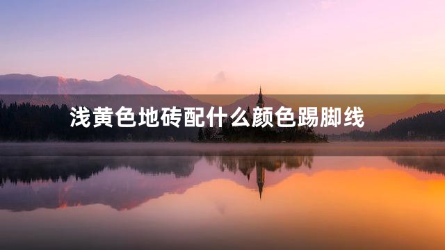 浅黄色地砖配什么颜色踢脚线