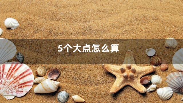 5个大点怎么算