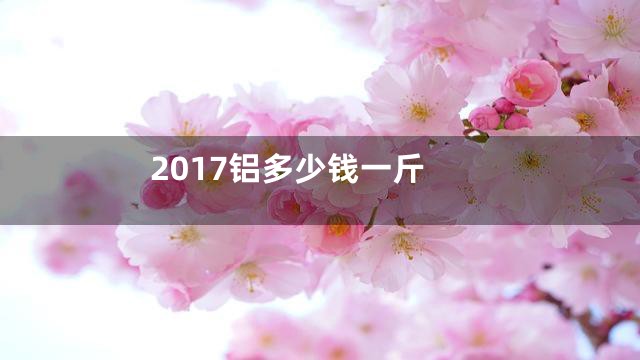2017铝多少钱一斤