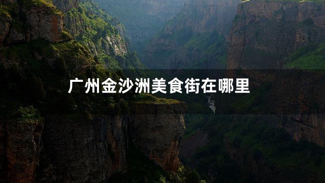 广州金沙洲美食街在哪里