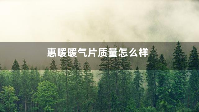 惠暖暖气片质量怎么样