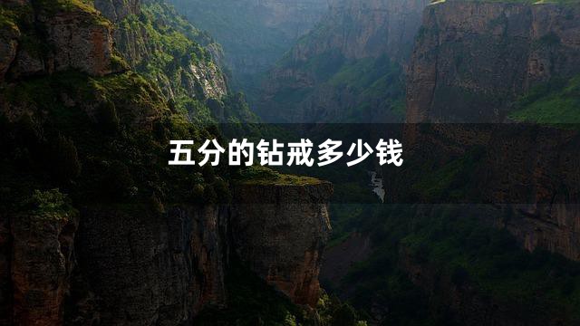 五分的钻戒多少钱