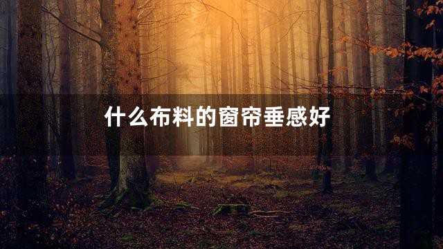 什么布料的窗帘垂感好