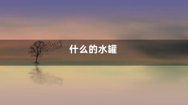 什么的水罐