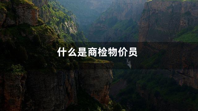 什么是商检物价员