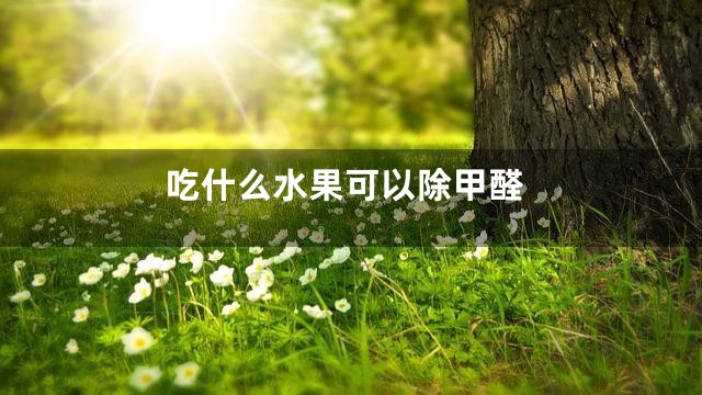 吃什么水果可以除甲醛