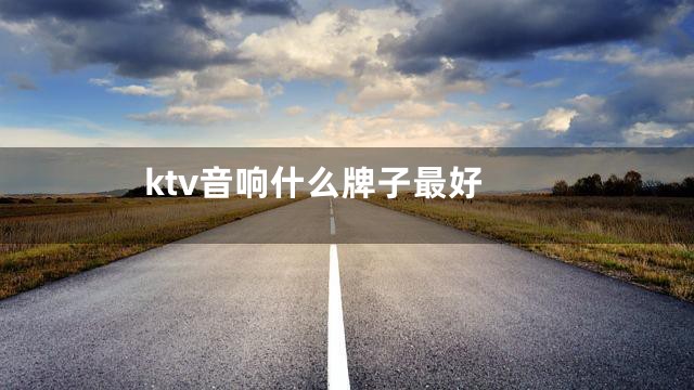 ktv音响什么牌子最好