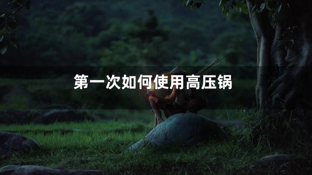第一次如何使用高压锅