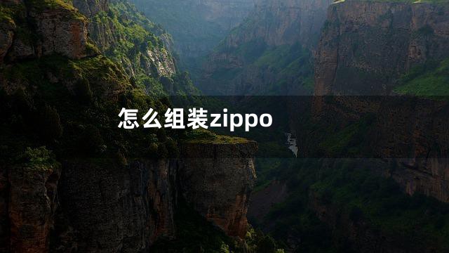 怎么组装zippo