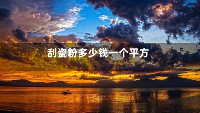 刮瓷粉多少钱一个平方