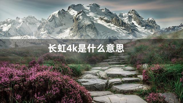 长虹4k是什么意思