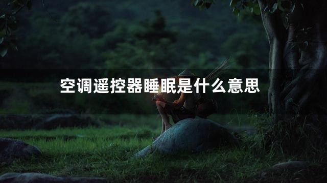 空调遥控器睡眠是什么意思