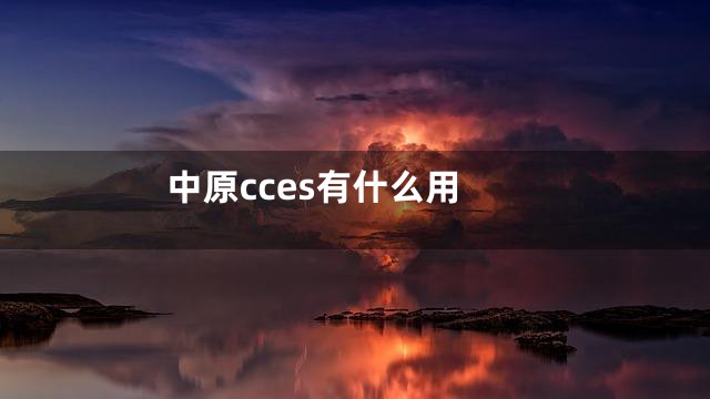 中原cces有什么用