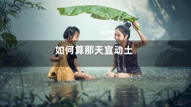 如何算那天宜动土