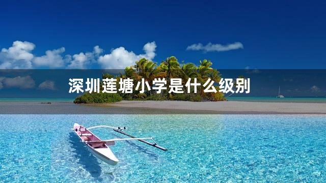 深圳莲塘小学是什么级别