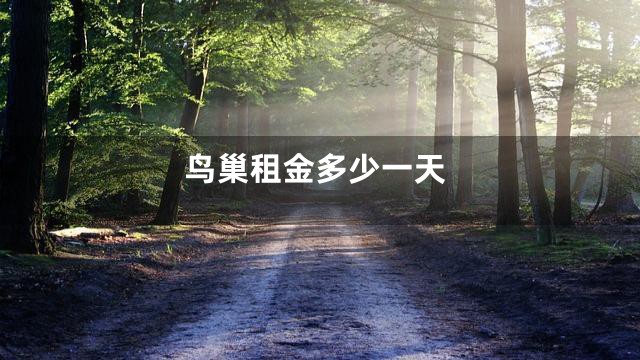 鸟巢租金多少一天