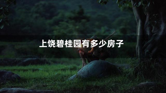 上饶碧桂园有多少房子