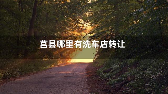 莒县哪里有洗车店转让