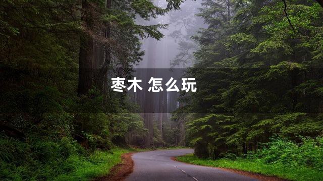 枣木 怎么玩